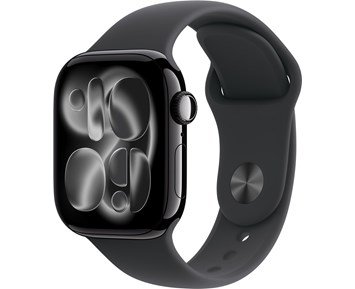 Watch Series 11 GPS 42mm Jet Black Aluminium Case with Black Sport Band - M/L - Apple Watch Series 11 – 42mm M/L