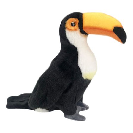 1:a Simulerande Tukan Plyschleksak Tecknad Plyschdocka Leksak Fylld A