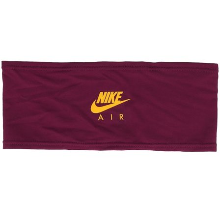 Nike - Rosso headband Beanie - Dri-fit Swoosh 2.0 Air Sangria/Gold Headband @ Hatstore