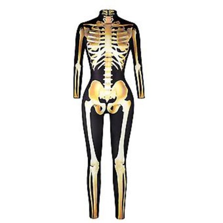 3D Skelet Bodysuit Stretch Cosplay Jumpsuits (M)
