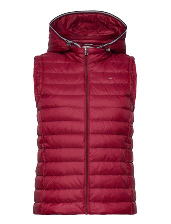 Th Ess Lw Down Vest Vests Padded Vests Röd Tommy Hilfiger