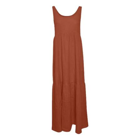 Ichi Iafoxa Maxi Kjole Orange, Dame