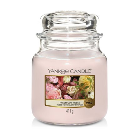 Yankee Candle Jar Candles Fresh Cut Roses 411gr - Candela Profumata