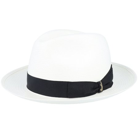 Borsalino - Bílá straw Klobouk - Natural Panama Hat @ Hatstore