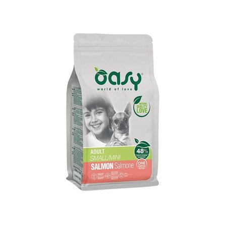 Oasy One Animal Protein Adult Small & Mini Con Salmone Per Cani