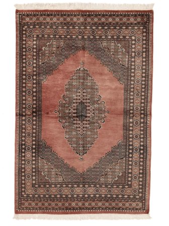 138X206 Tapis D'orient Pakistan Boukhara 3Ply Marron/Noir (Laine, Pakistan)