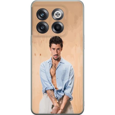 Kompatibelt Mobildeksel til OnePlus 10T Bad Bunny Super Bowl-inspirert grafikk med NFL-trofé og San Francisco-bro i sportdesign