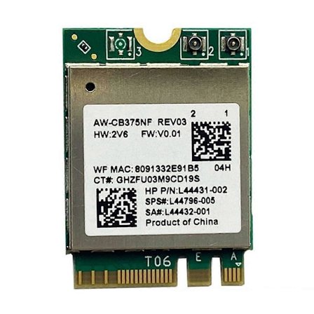 RTL8822CE 2.4G/5G Dual-Band Gigabit Innebygd Trådløst Nettverkskort Bluetooth 5.1 NGFF M.2 WiFi-kort for Stasjonær PC og Laptop