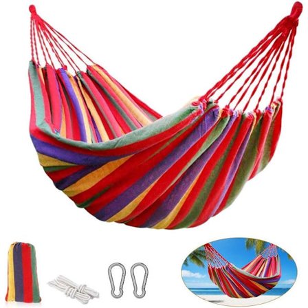 Utendørs multippel hengekøye, bomull dobbel sving hengekøye, utendørs camping h?