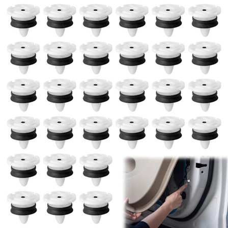Bilfikseringsclips 30 stk. Universal plastnitte til autobiler Dørpaneler OEM 7703077476 Store clips Fastgørelseselementer Trim til Peugeot Rena