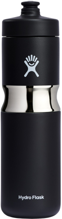 HydroFlask Wide Insulated Sport Bottle 20oz (591ml) Black - HydroFlask