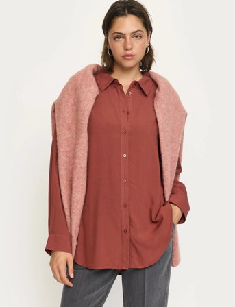 Soft Rebels Srfreedom Loose Shirt - Burgundy - S