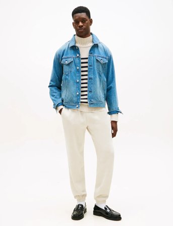 Tommy Hilfiger Essential Fleece Sweatpants - Cream - S