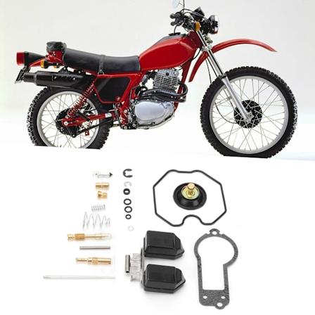Motorcykel Forgaser Reparationskit Gummi Metal Udskiftning til HONDA XL500S 1979‐1982