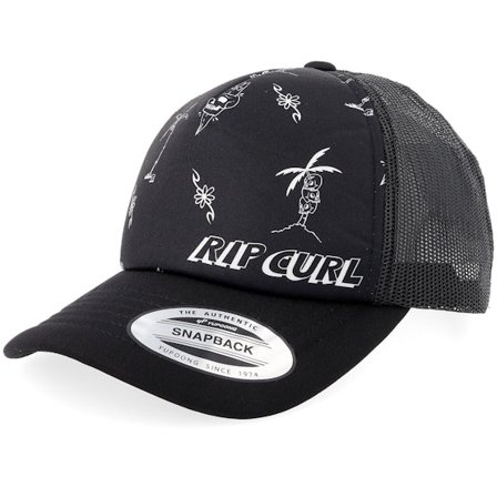 Rip Curl - Preto trucker Boné - Kids Weekender Washed Black/Black A-Frame Trucker @ Hatstore