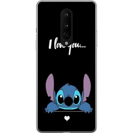 OnePlus 8 Gjennomsiktig deksel Stitch Jeg Elsker Deg