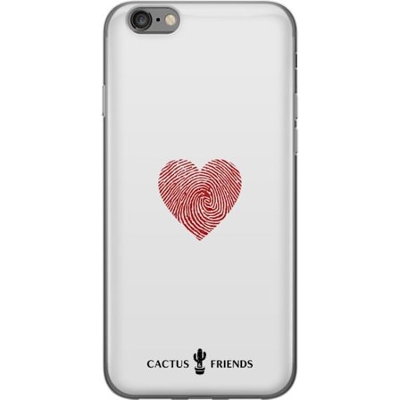 Kompatibelt Mobildeksel til Apple Apple iPhone 6s Cactus and Friends - Fingerprint Love