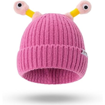 Morsom Lysende Monsterstrikkelue for Kvinner og Barn - Vinter Foreldre-Barn Lysende Strikkelue