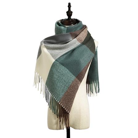 Talvitakki Huivi Shawl Naiset Ruudullinen Elegantti Pitk Pehme L mmin Stoles Huivi Tartan Wrap Neulotu Huivi Talvi Poncho Stole Naisille Miehille
