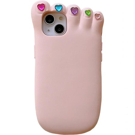 3D Søtt Tegneserie Telefondeksel for iPhone 13 - Mykt Silikon Gel Fallsikkert Deksel for Kvinner & Jenter[JSR]