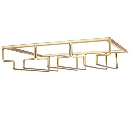 3 rækker vinstativ under skabet til opbevaring af vinglas i jern