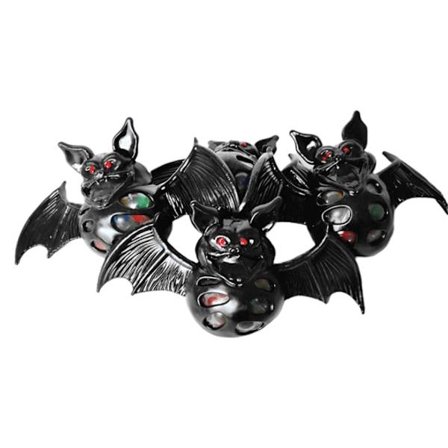 4 stk. Stressballer Julebordgaver til barn Svart flaggermusnett Drueklemmeball Julestrømpefyll Skolepremier