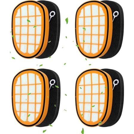 4 stk. filtre til Philips SpeedPro Max Aqua trådløs støvsuger FC6812 FC6813 FC6822 FC6823 FC6723 FC6901-FC6904 XC7042 XC8045 XC8147 FC6827 XC
