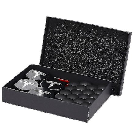 Hjulkapsel Sæt til Tesla Center Hub Kapsel Sæt Hjulmøtrik Dæksel Hub Dæksel til Model Y Mode 3 Mode S Mode X (FMY)