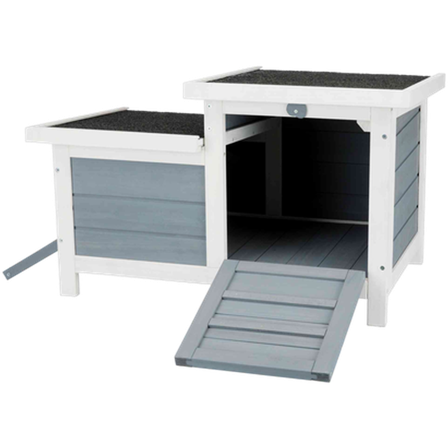 Trixie - Natura Animal Hutch 2 utganger grå 70×43×45cm - Smådyr - Bur og transport - Utebur og beitebur - ZOO.no