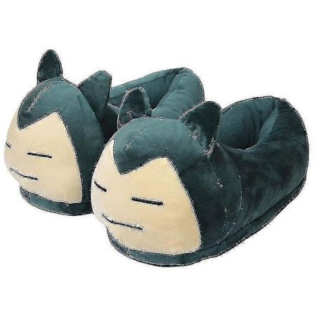 Snorlax Vinter Sutsko Sjove Unisex Voksne Indendørs Fyldte Plys Sko Eu35-42