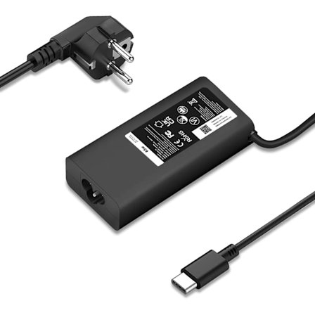 65W USB C Laddare för Dell Chromebook 3300 3380 3400 3500 5190 5300 5400 7200 7300 Latitude 5420 5320