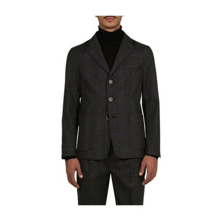 Barena Venezia 3 -breasted jacket 3 buttons in Wales , Zwart , Heren , Maat: S