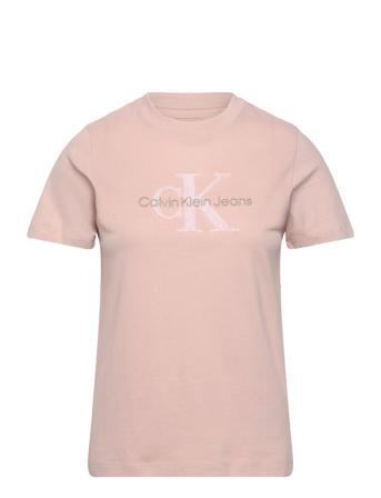 Chenille Monologo Regular Tee Calvin Klein Jeans Pink