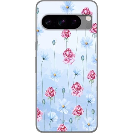 Kompatibelt Mobildeksel til Google Pixel 8 Pro Petal Reverie Sky Blue