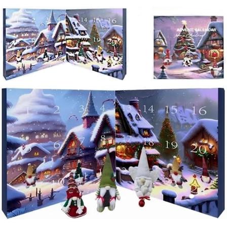 Julkalender med tomtar 2024, Julkalender 2024, 24-dagars julkalender med samlartomtar