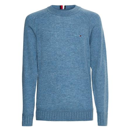 Tommy Hilfiger, Round-neck Knitwear Blauw, Heren, Maat:M