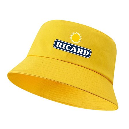 Unisex Bob Ricard Bucket Hat - Ensidig Bomull - Andningsbar Panama Hatt för Utomhusbruk på Stranden - Fiskehatt - Modekeps För Kvinnor, Män, Pojkar 