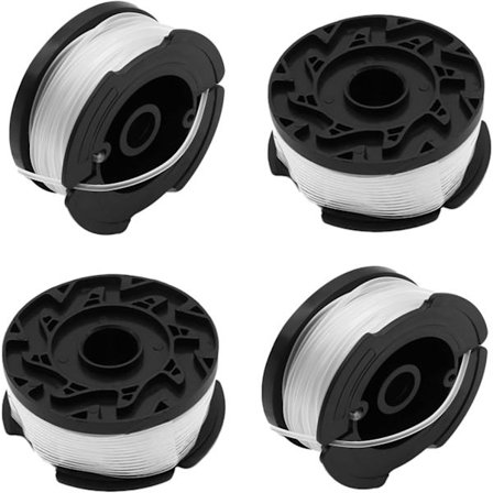 4-pakning Trimmertrådspole Kompatibel med Black Decker Gressklipper Tråd A6481 A6485 Spole for Reflex Trimmer.