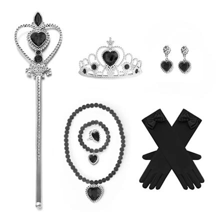 2024 Flickor Cosplay Vampyr Halloween Klänning För Barn Spöke Brud Gotisk Kostym Greve Vampiran Karneval Outfit Svart Röda Kläder Acc Set 3 160cm