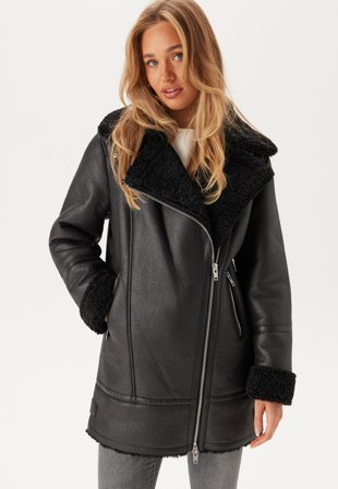 ROCKANDBLUE Delia Coat Black/Black Klær