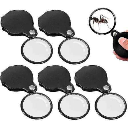 5-pakke sammenleggbar lommelupe Mini lommelupe