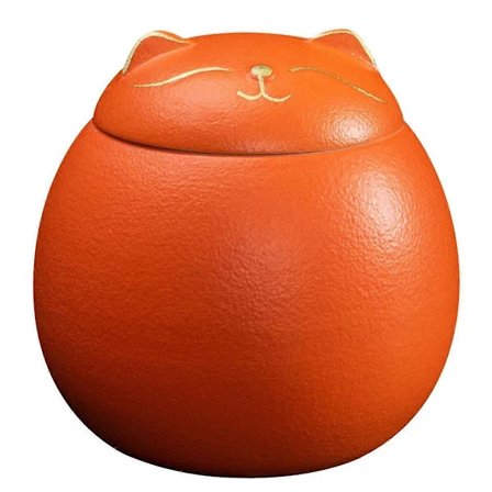 Keramisk Lufttæt Dåse Te Opbevaringsdåse Katteform Opbevaringskrukker Porcelænskrukke til Te Krydderier Kaffe Nødder Opbevaring B[co]