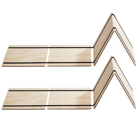 Kaksosvuodelevyt Twin Size-Duoku-180 x 90 x 1 cm-8 kpl-Peukkupehmusteet taitettavat paneelit liitännällä