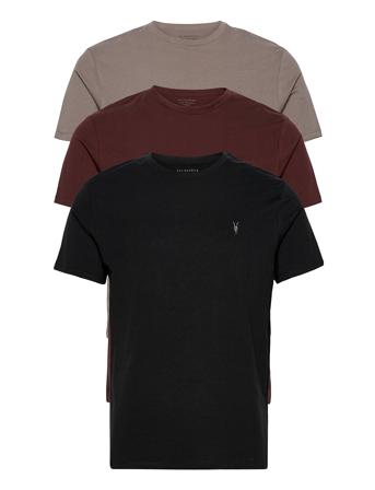 Brace Ss Crew 3 Pk T-shirts Short-sleeved Svart AllSaints*Betinget Tilbud