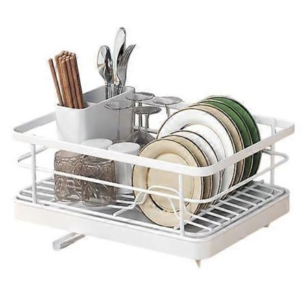 Diskställ med stor kapacitet, halkfri design, stabil drift, automatisk dränering, enkel installation och platsbesparande design.