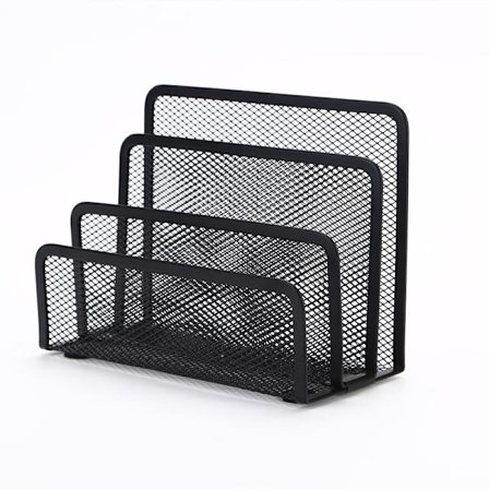 Svart skrivbordsstationär, 17,5 cm × 8 cm × 14 cm skrivbordsmapp