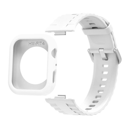 Silikonarmband för Huawei Watch Fit 4 Pro, fallskydd, mjukt fodral för Huawei Watch Fit 4/4Pro, andningsbart armband för fit 4