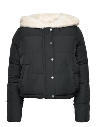Hco. Girls Outerwear Fodrad Jacka Svart Hollister