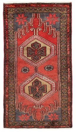 Medallion Small Hamadan Rug 77X143 Wool