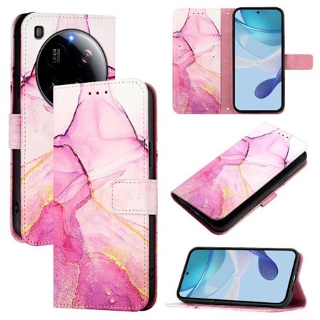 Xiaomi 15 Ultra PT003 Flip Läderfodral med Marmor Mönster